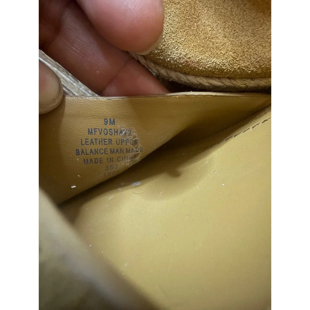 Marc Fisher Adalyn Espadrille Wedge Sandals Mustard Yellow Suede MFVOS2 Size 9M
